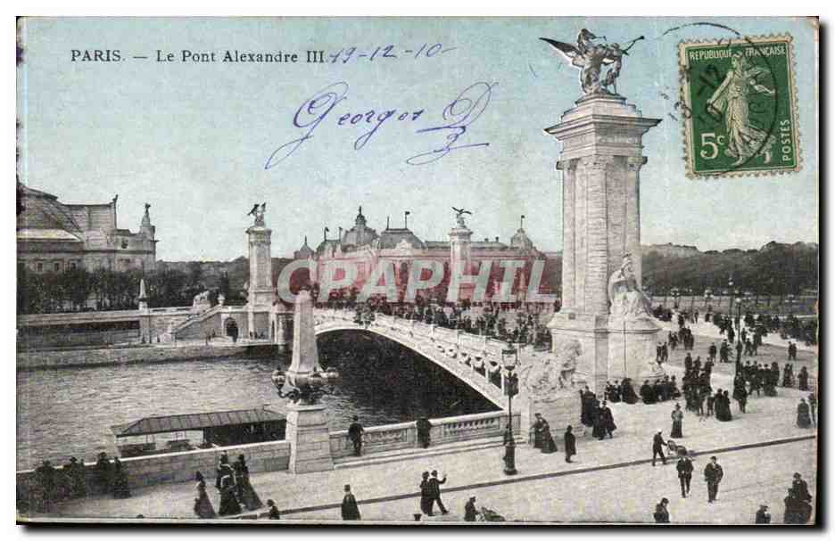 Paris CPA Le pont Alexandre III
