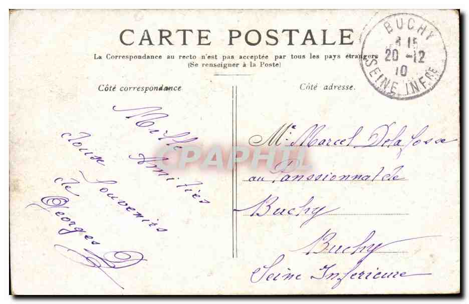 Paris CPA Le pont Alexandre III — Verso