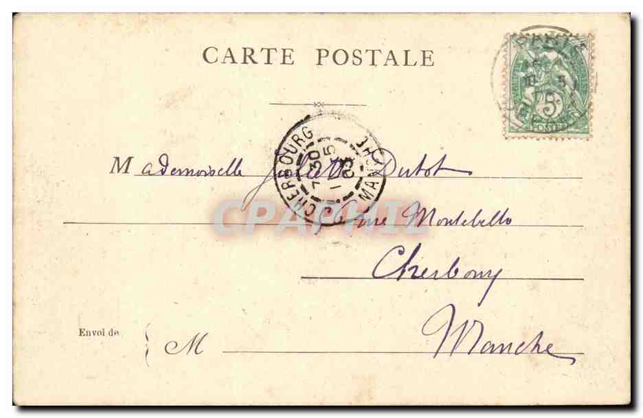 Paris CPA La Madeleine — Rückseite