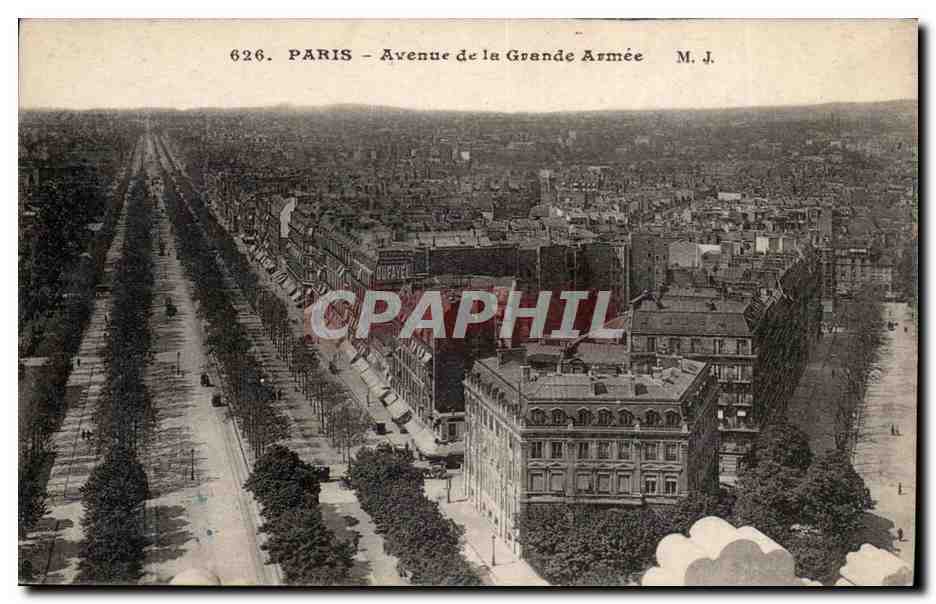 Paris CPA Avenue de la Grande Armee