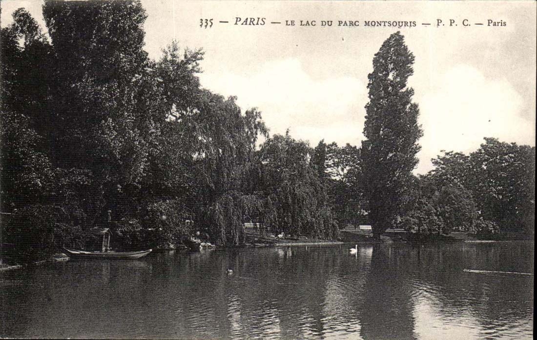 Paris CPA Le lac du parc Montsouris 