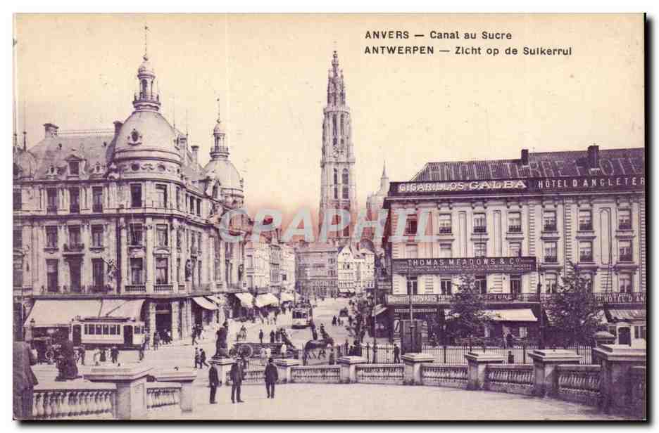 Belgique Anvers CPA Canal au sucre
