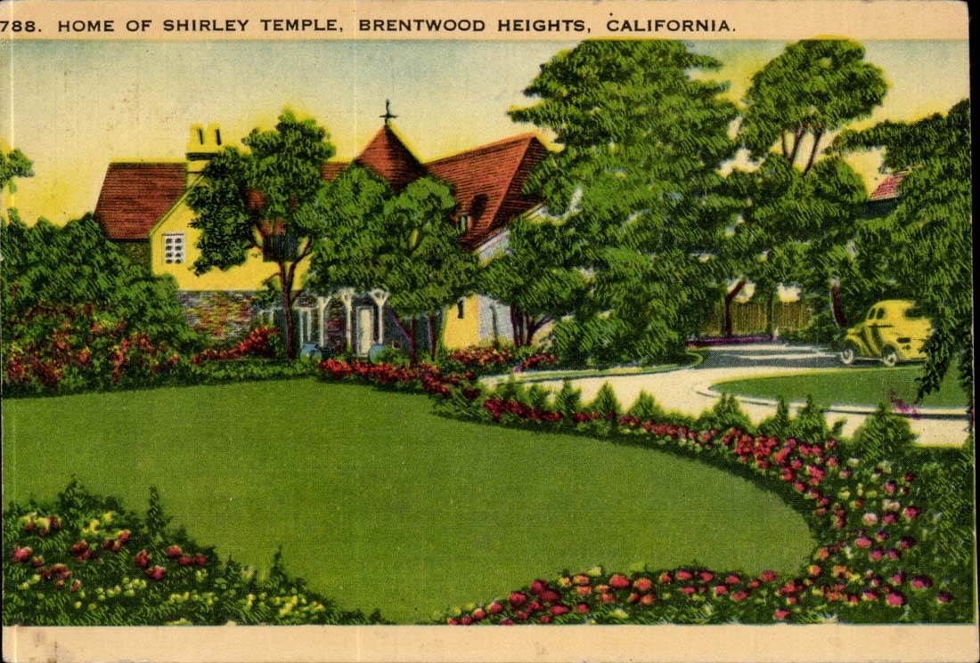 Etats Unis California Home of shirley Temple Brentood Heights