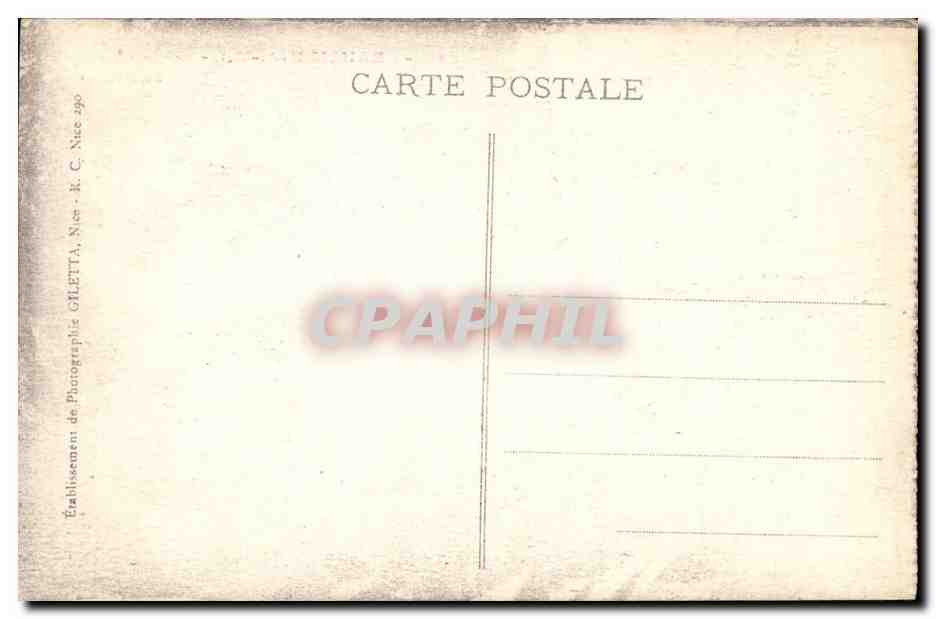 Beaulieu CPA Petite Afrique  — Verso