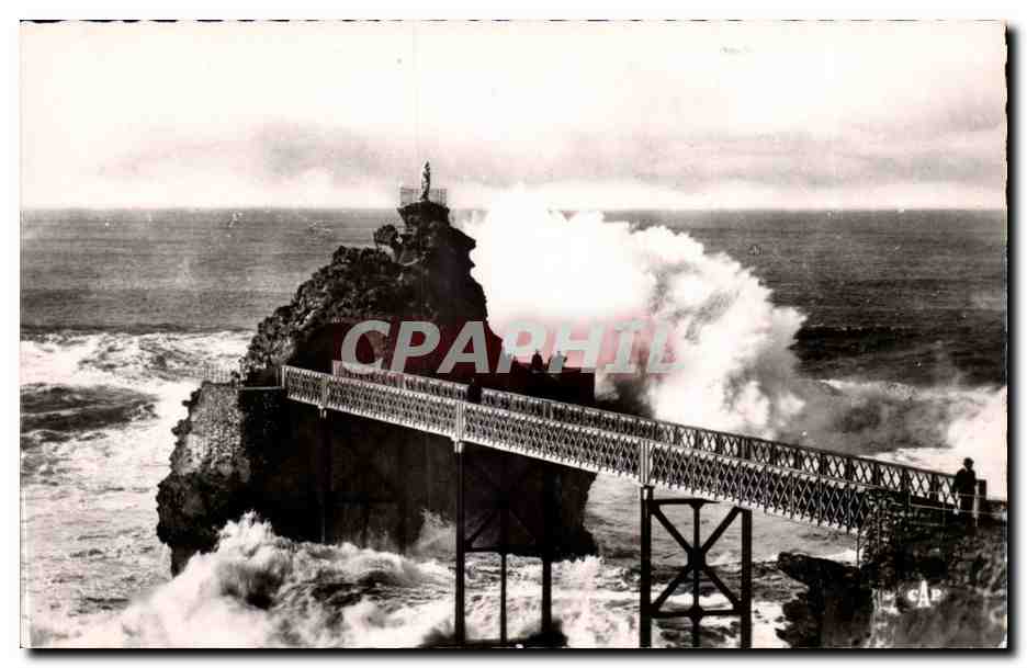 Biarritz — La Tempête au Rocher de la Vierge — C.A.P. Paris