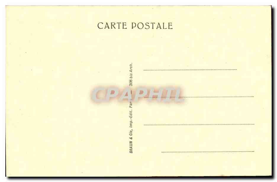 Rouen CPA La cathedrale Grand portail Porte principale — Verso