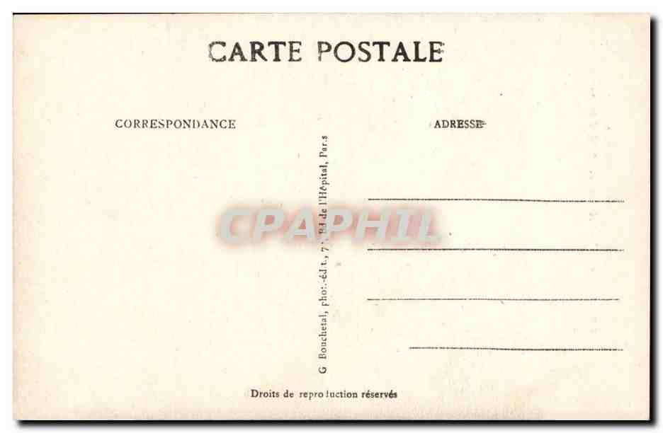 CPA Maison de Victor Hugo Place des Vosges Place des Vosges Frauenfels (dessin de Hugo) — Verso