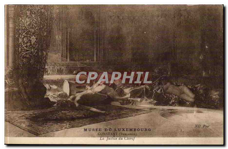 CPA Musee du Luxembourg Constant (Benjamin) La justice du Cherif