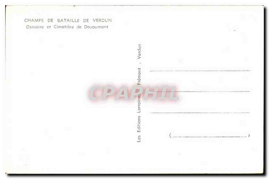 Champs de bataille de Verdun — Ossuaire et Cimetière de Douaumont — Les Éditions Lorraines Frémont — Reverso