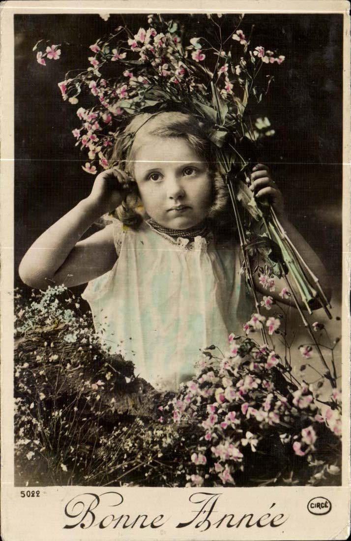 CPA FAntaisie Bonne annee (enfants)