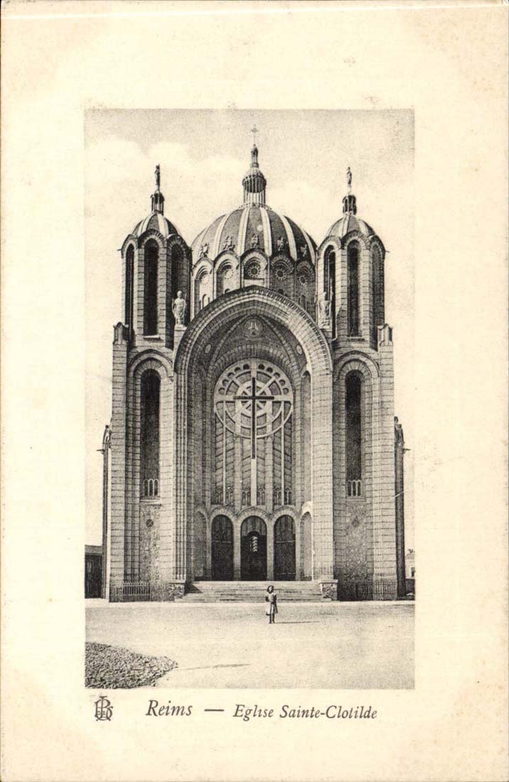 Reims CPA Eglise sainte Clotilde