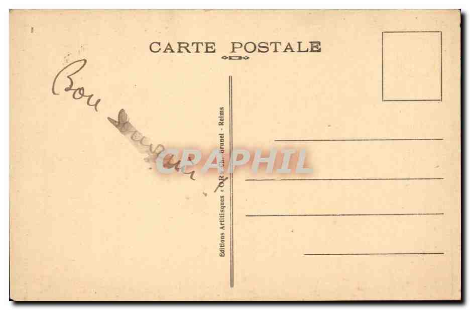 Reims — Der Place Colbert — Verlag: Boussouarnel — Rückseite
