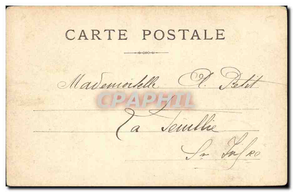Paris CPA Le boulevard des Capucines et la place de l'opera — Rückseite