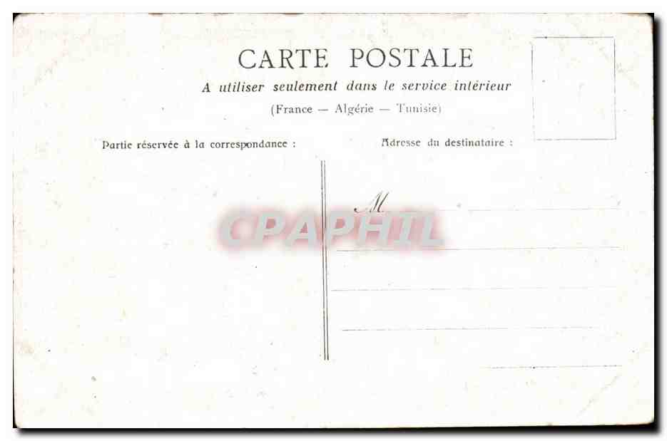 Paris CPA Pavillon de Flore — Rückseite