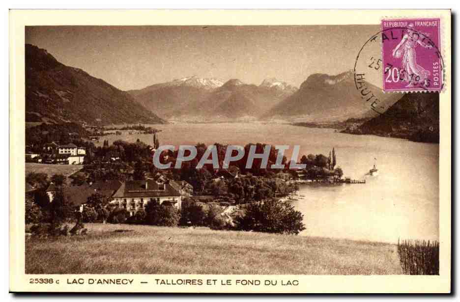 Lac d'Annecy CPA Talloires et le fond du lac