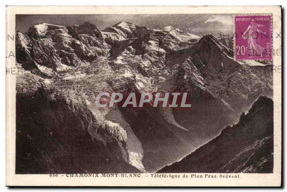 Chamonix Mont Blanc CPA Teleferique de Plan Praz Brevent