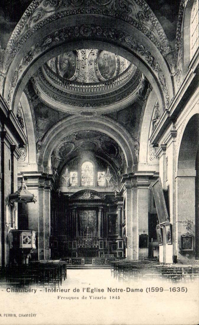 Chambery CPA Interieur de l'eglise Notre DAme (1599 1635)