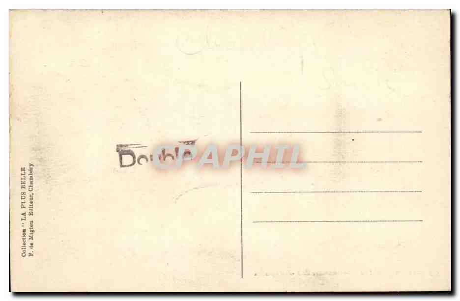 Les Charmettes CPA Chambre de J J Rousseau — Verso
