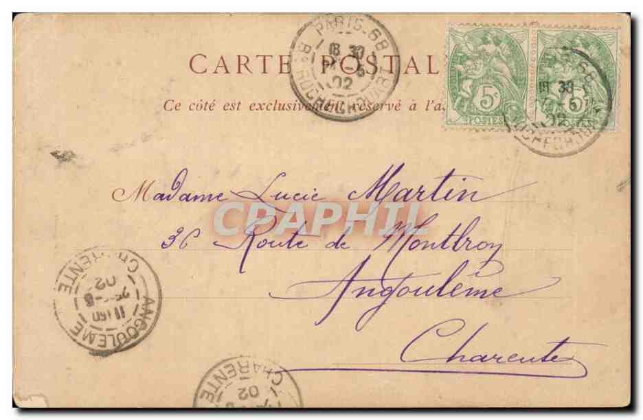 CPA Paris Le dome de l'hotel des Invalides — Rückseite