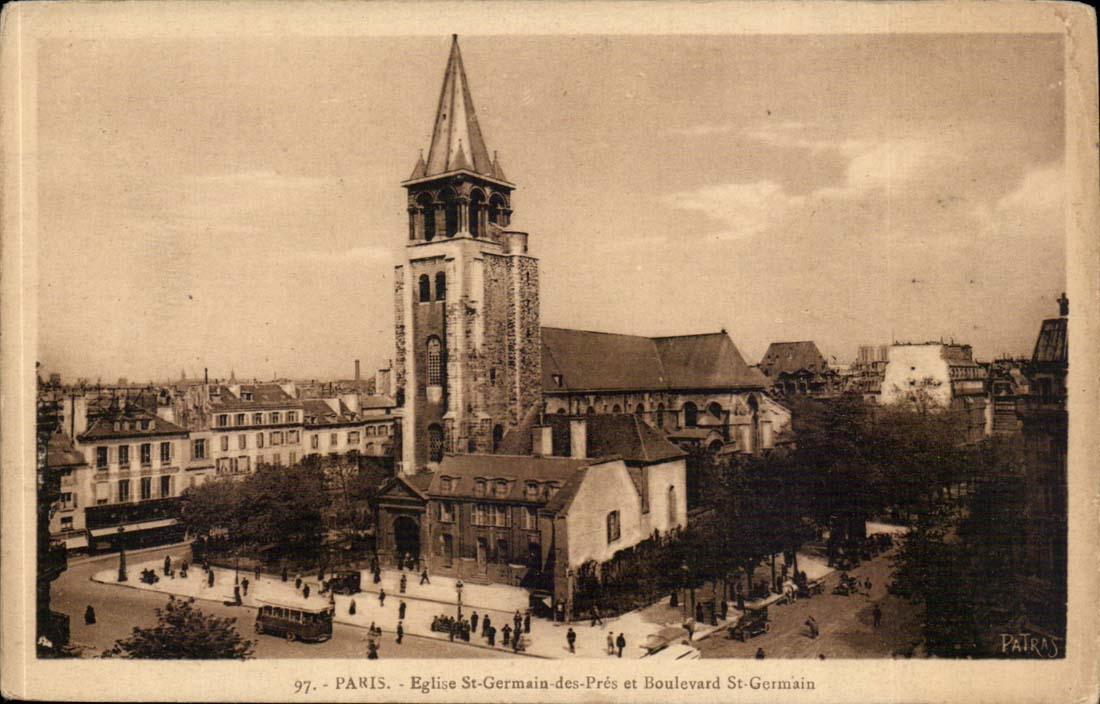 CPA Paris Saint Germain des Pres et boulevard St Germain