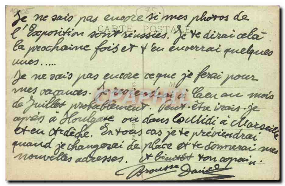 CPA Paris Le boulevard et la porte St Denis  — Verso