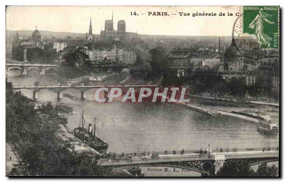 CPA Paris Vue generale de la cite