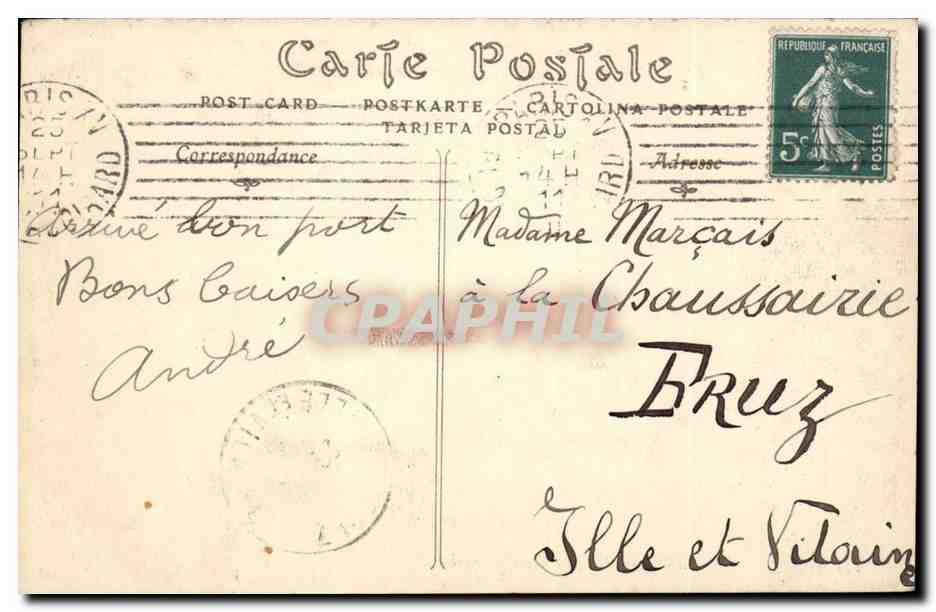 CPA Paris Eglise de la Madeleine — Rückseite