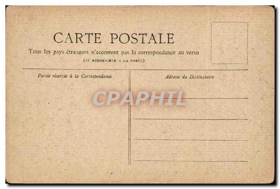 CPA Paris Hotel de ville — Rückseite