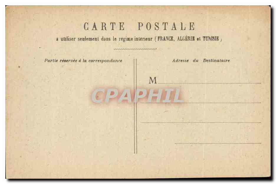 CPA Paris Palais royal — Rückseite