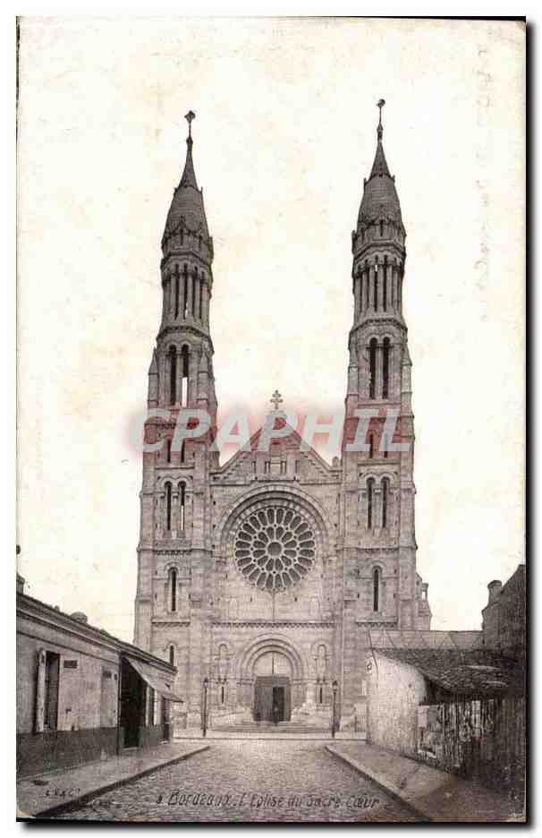 CPA Bordeaux Eglise du Sacre Coeur