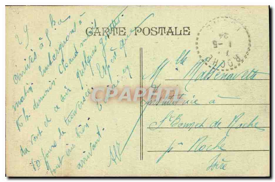 CPA Marseille Fontaine Cantini — Rückseite