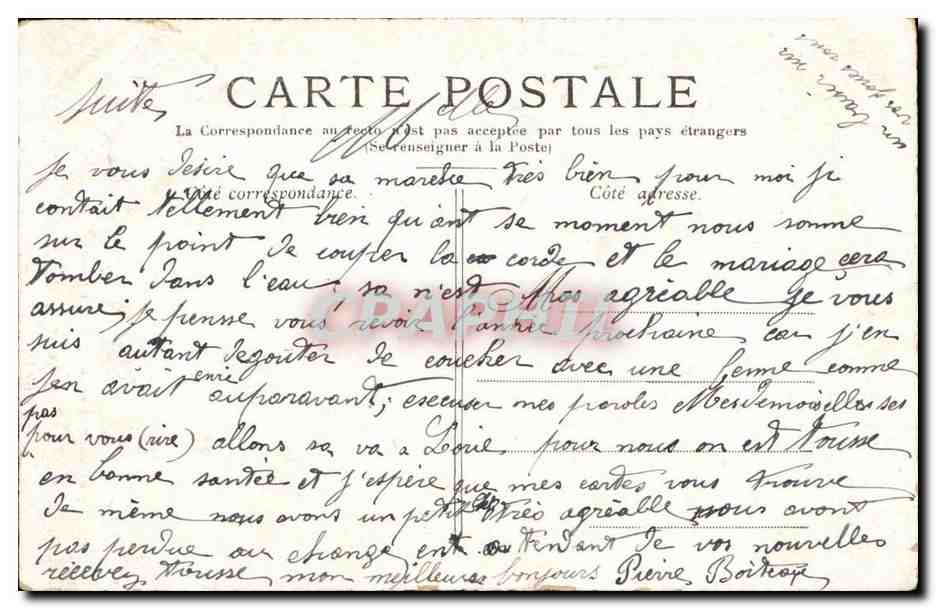 CPA Paris la Bastille et la colonne de Juillet — Rückseite
