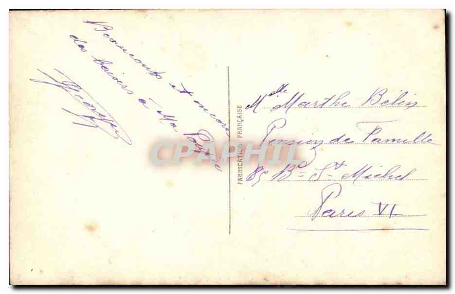 CPA Fantaisie Femme — Verso