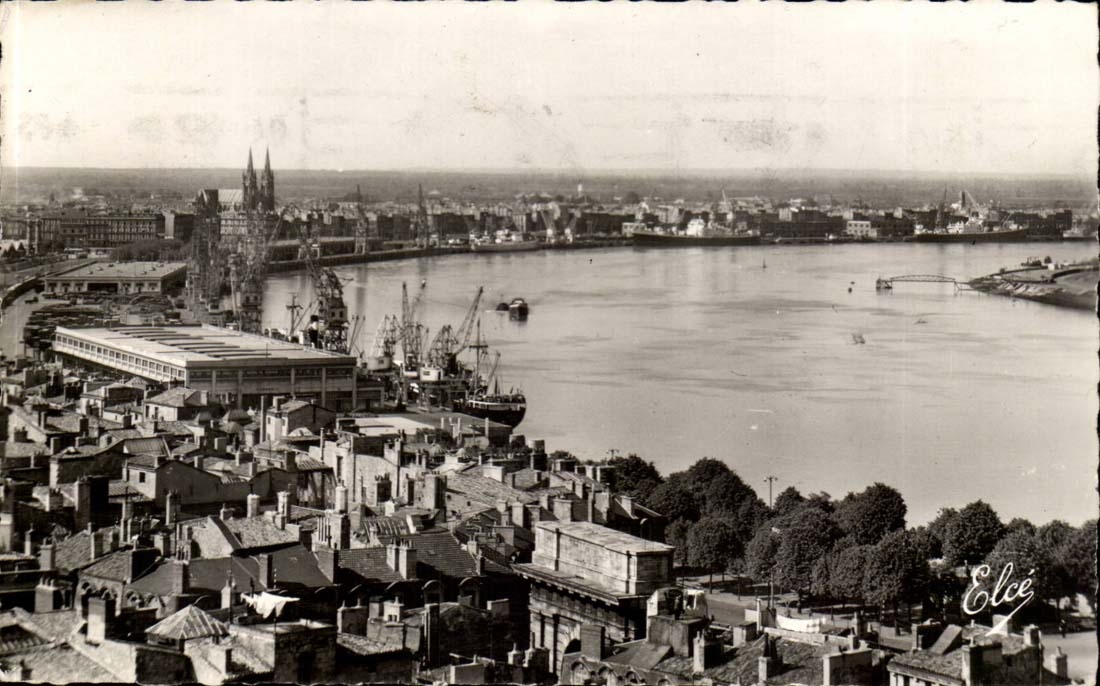 Vue plongeante sur la Rade — Bordeaux — Éditeur Elcé