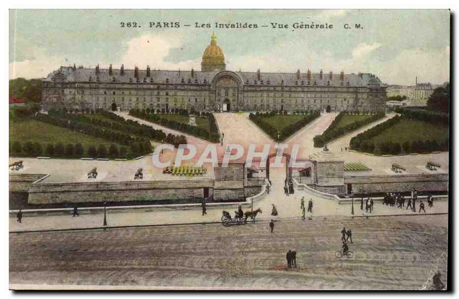 CPA Paris Les Invalides Vue generale
