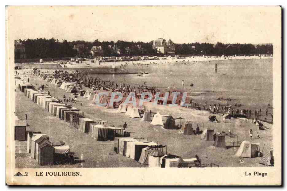 Le Pouliguen CPA La plage