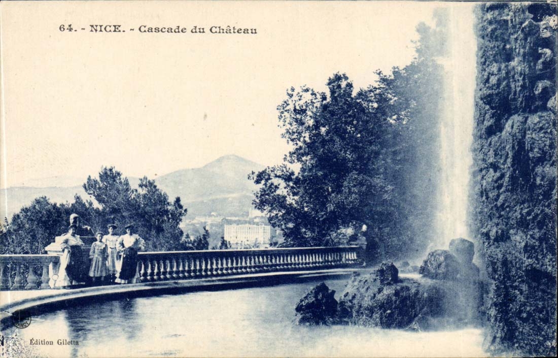Nice CPA Cascade du chateau