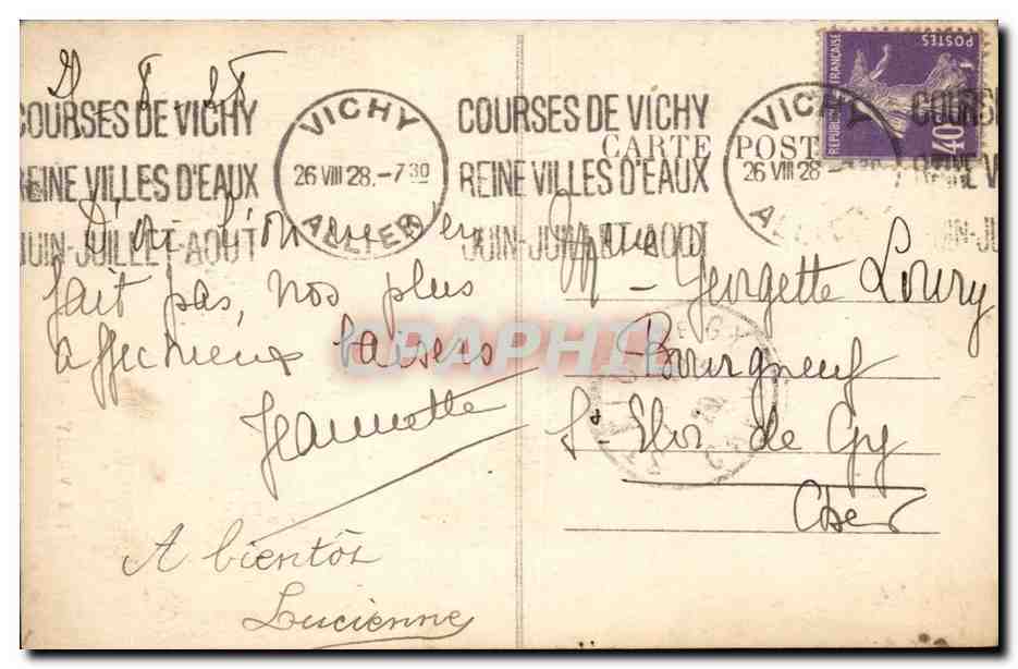 Vichy — Rue Georges-Clemenceau — CPAPHIL n°182 — Reverso