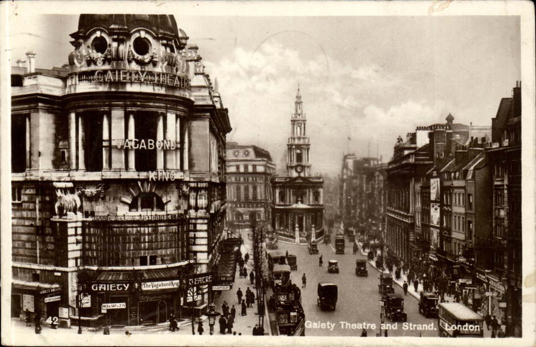 Great BRitain Londres London CPA Galety Theatre and Strand