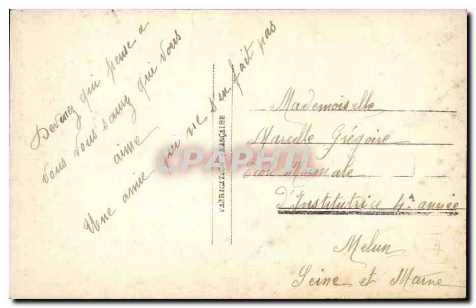 CPA FAntaisie Fleurs  — Rückseite