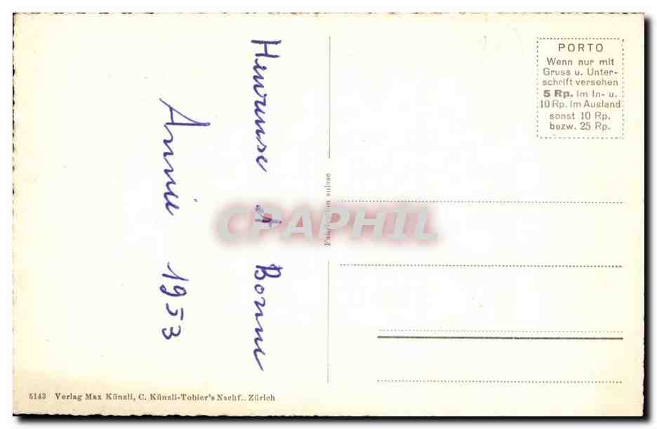 CPA FAntaisie Herzliche Neujahrsgrusse  — Rückseite