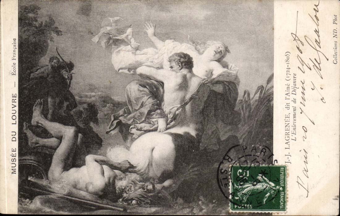 L'Enlèvement de Déjanire — J.-J. Lagrenée (1724-1805) — Musée du Louvre — École Française
