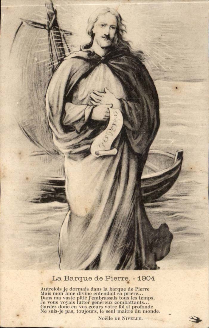 CPA La barque de Pierre Noelle de Nivelle 