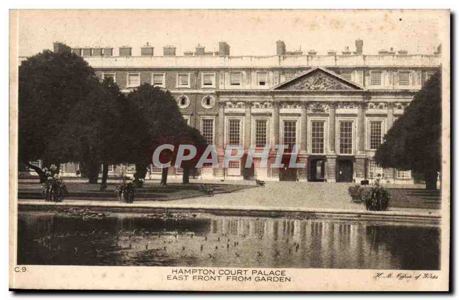Grande Bretagne London Londres CPA Hampton Court Palace East Front Garden