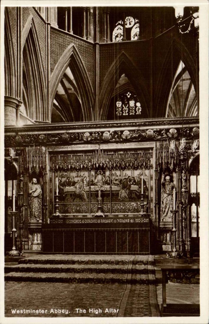 Grande Bretagne London Londres CPA Westminster Abbey The high Altar