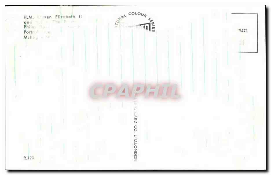 Grande Bretagne London Londres CPM HM Queen Elizabeth II  — Verso