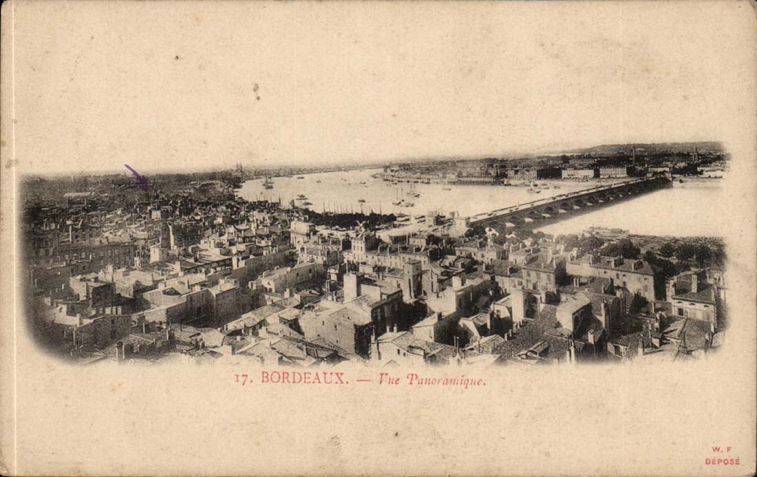 Bordeaux CPA Vue panoramique