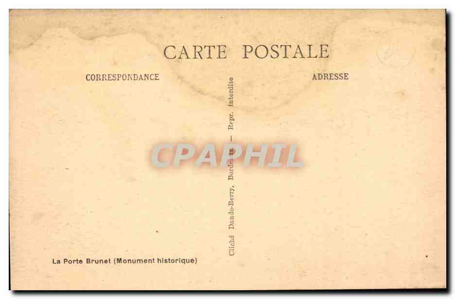 Saint EMilion CPA  — Rückseite