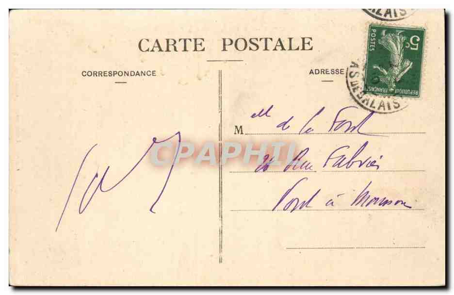 Boulogne-sur-Mer — Le Château où fut enfermé Napoléon III, en 1840 — E. S. 152, éditeur E. Sèveard — Reverso