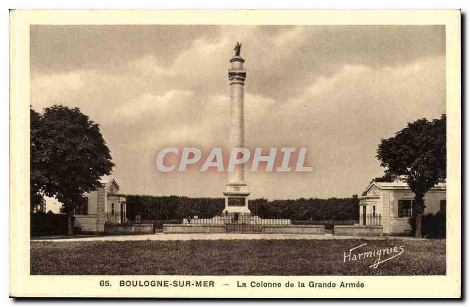 Boulogne-sur-Mer — La Colonne de la Grande Armée — Éditeur Harmignies, n°65